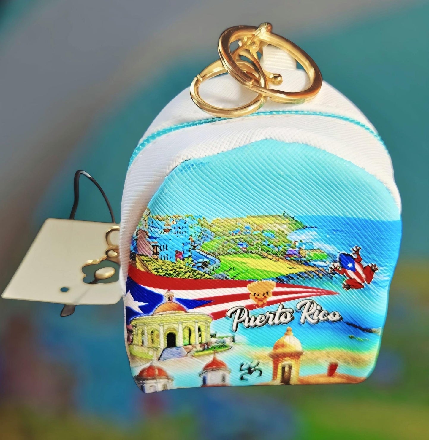 Puerto Rico Coin purse Backpack bag Key chain