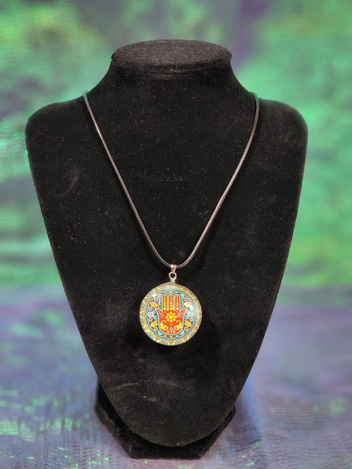 Hamsa hand ( Blessings, Power and Strength) Necklace