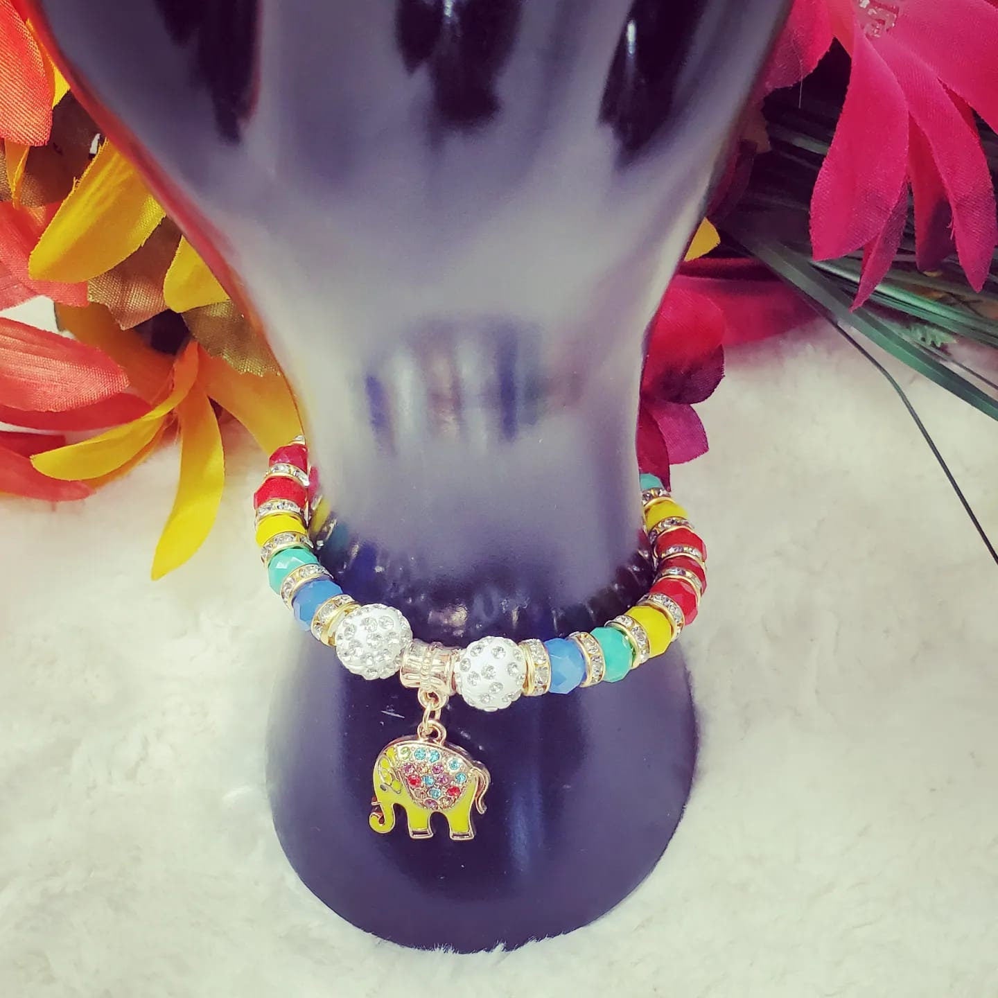 Adjustable Stretchable Beaded with little stones Bracelets