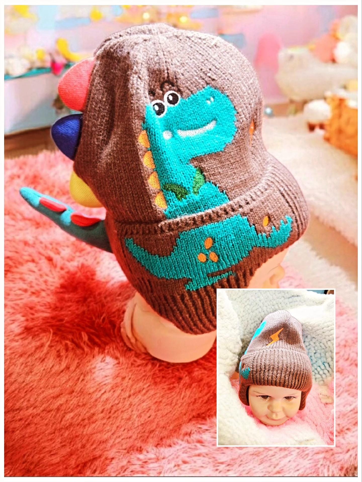 Children's Dinosaur Plush Wool Hat