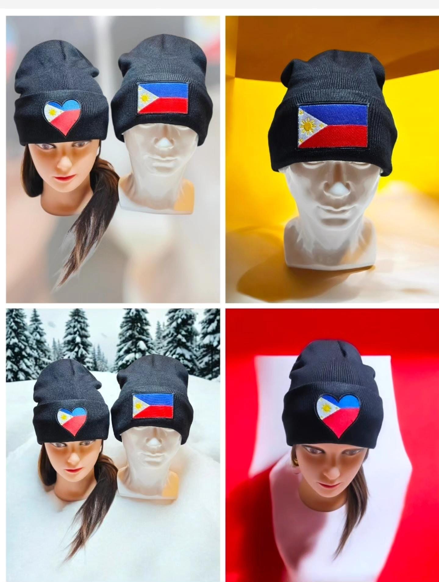 Philippine Flag Winter hat "Bonete"