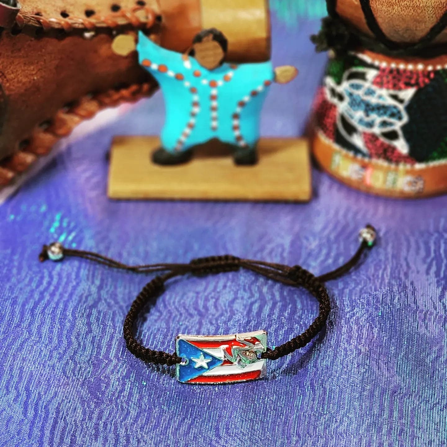 Puerto Rico Flag Adjustable Bracelets