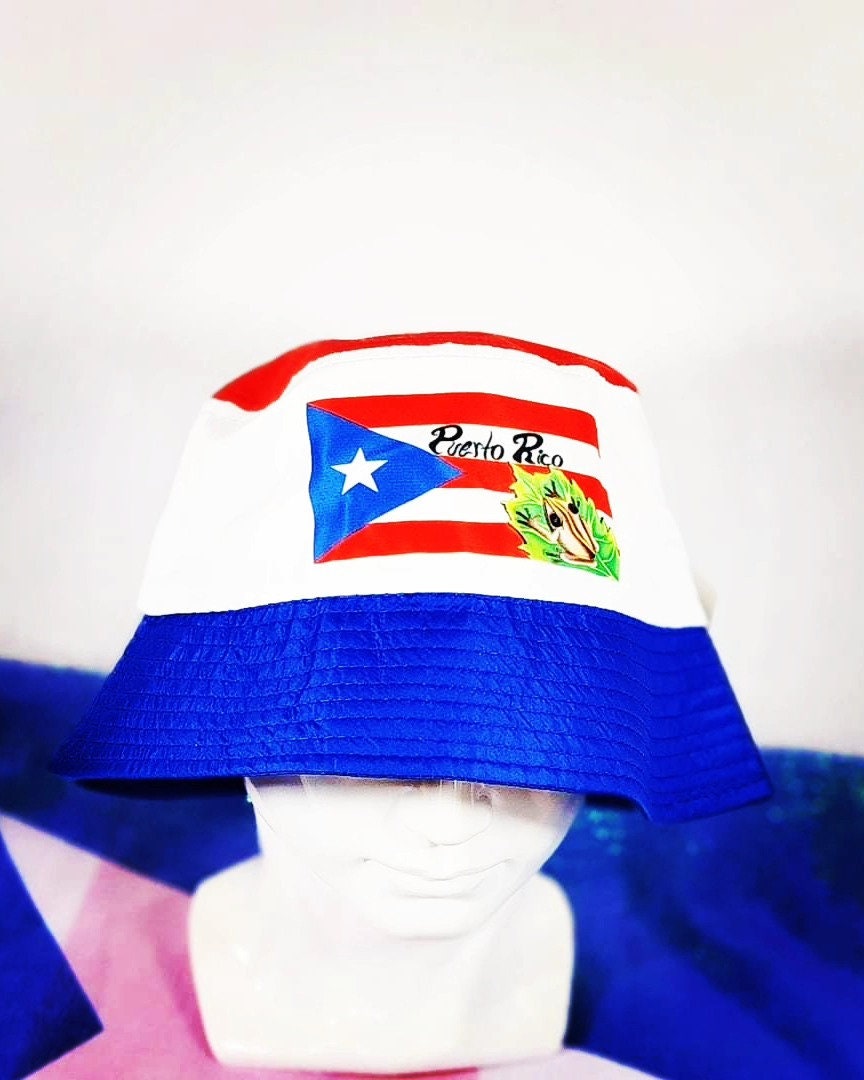 Puerto Rico Flag Bucket FishermanHat