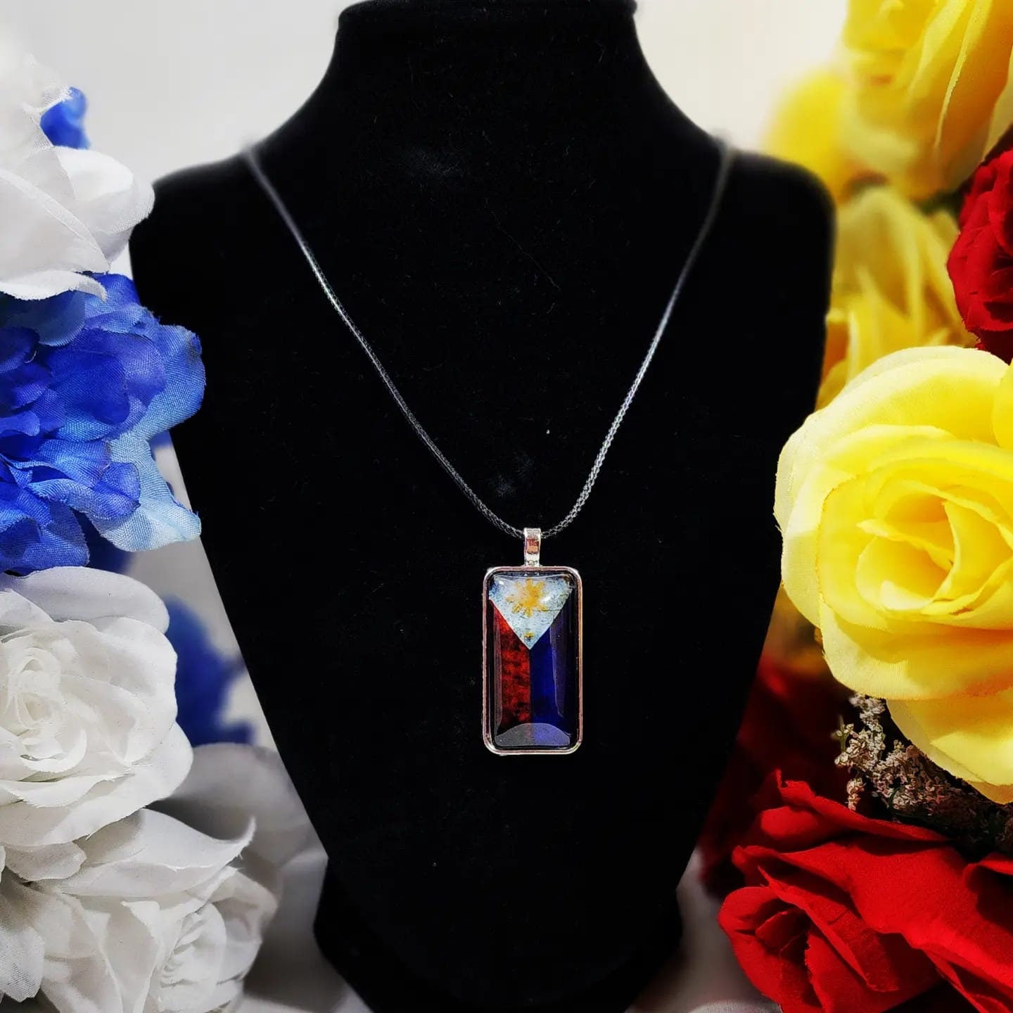 Philippine "Pinoy" Flag Necklace