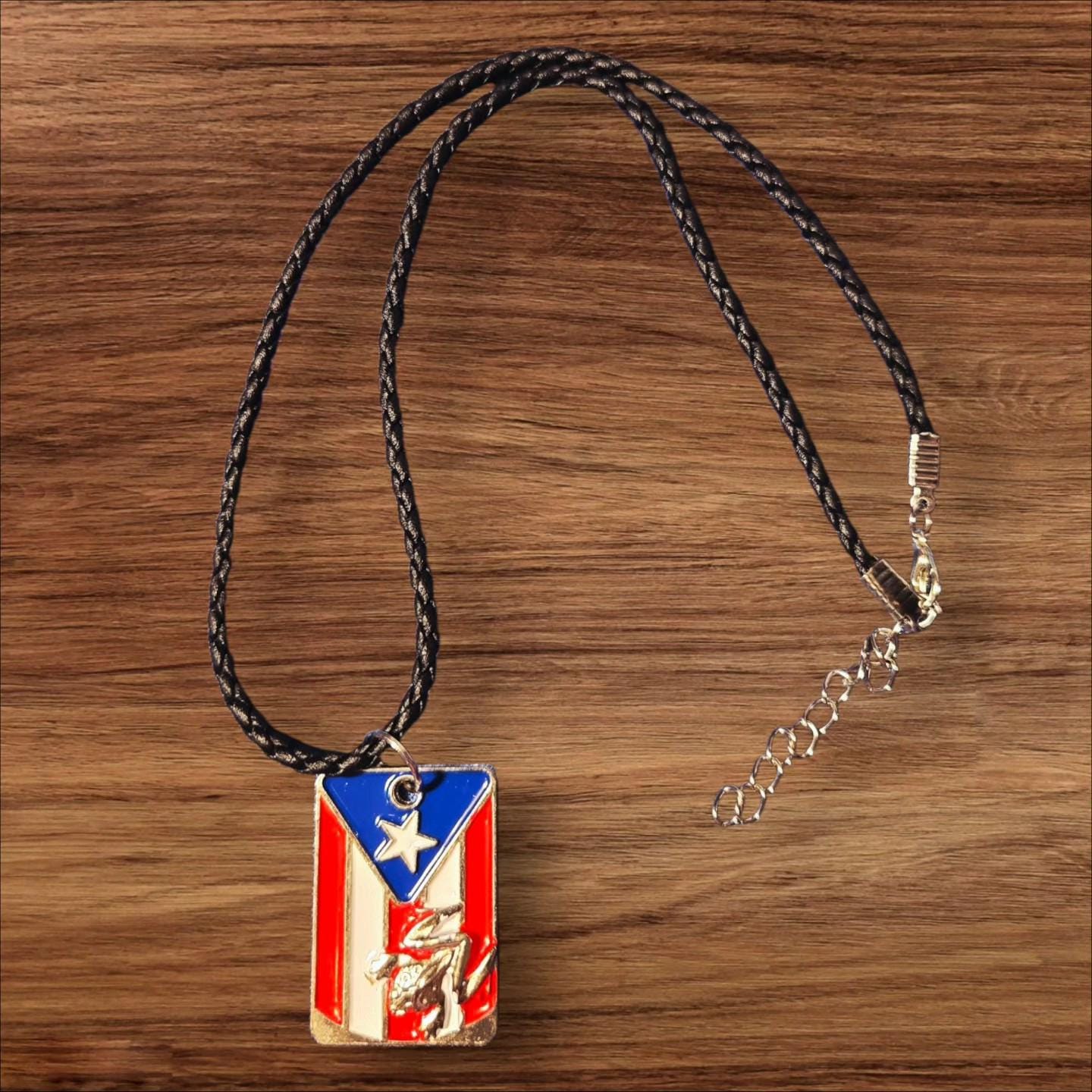 Puerto Rico Flag Necklace!
