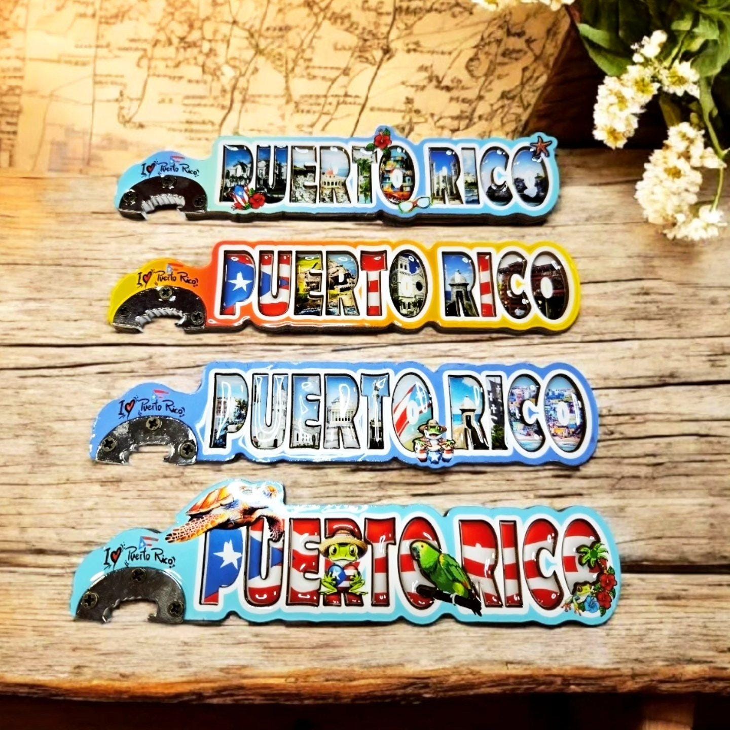 Puerto Rico Refrigerator Bottle Opener Magnet