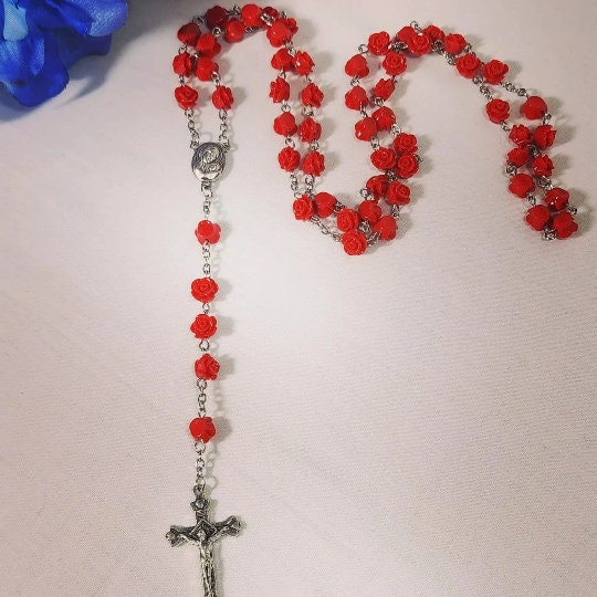 Beaded Rose Rosary