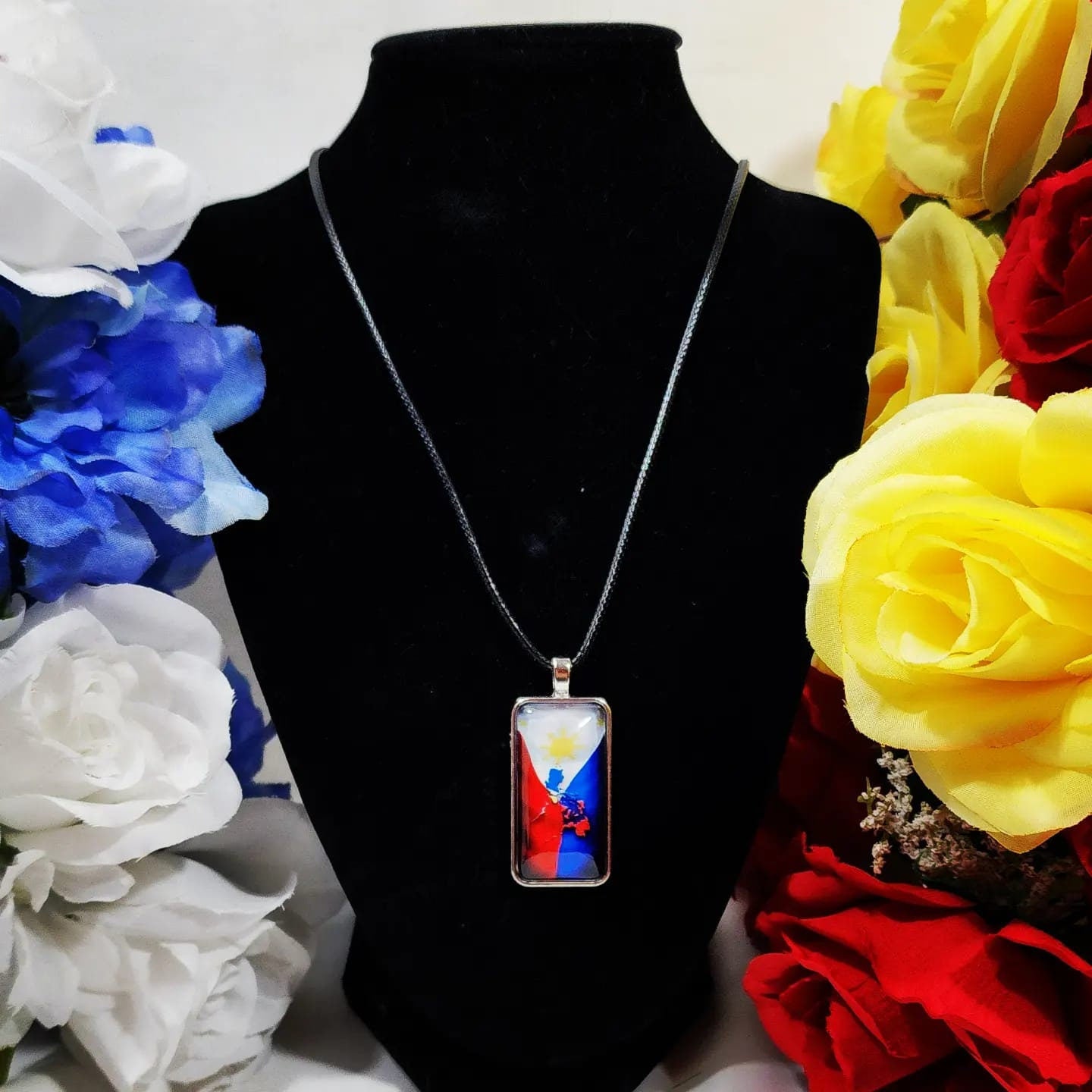 Philippine "Pinoy" Flag Necklace