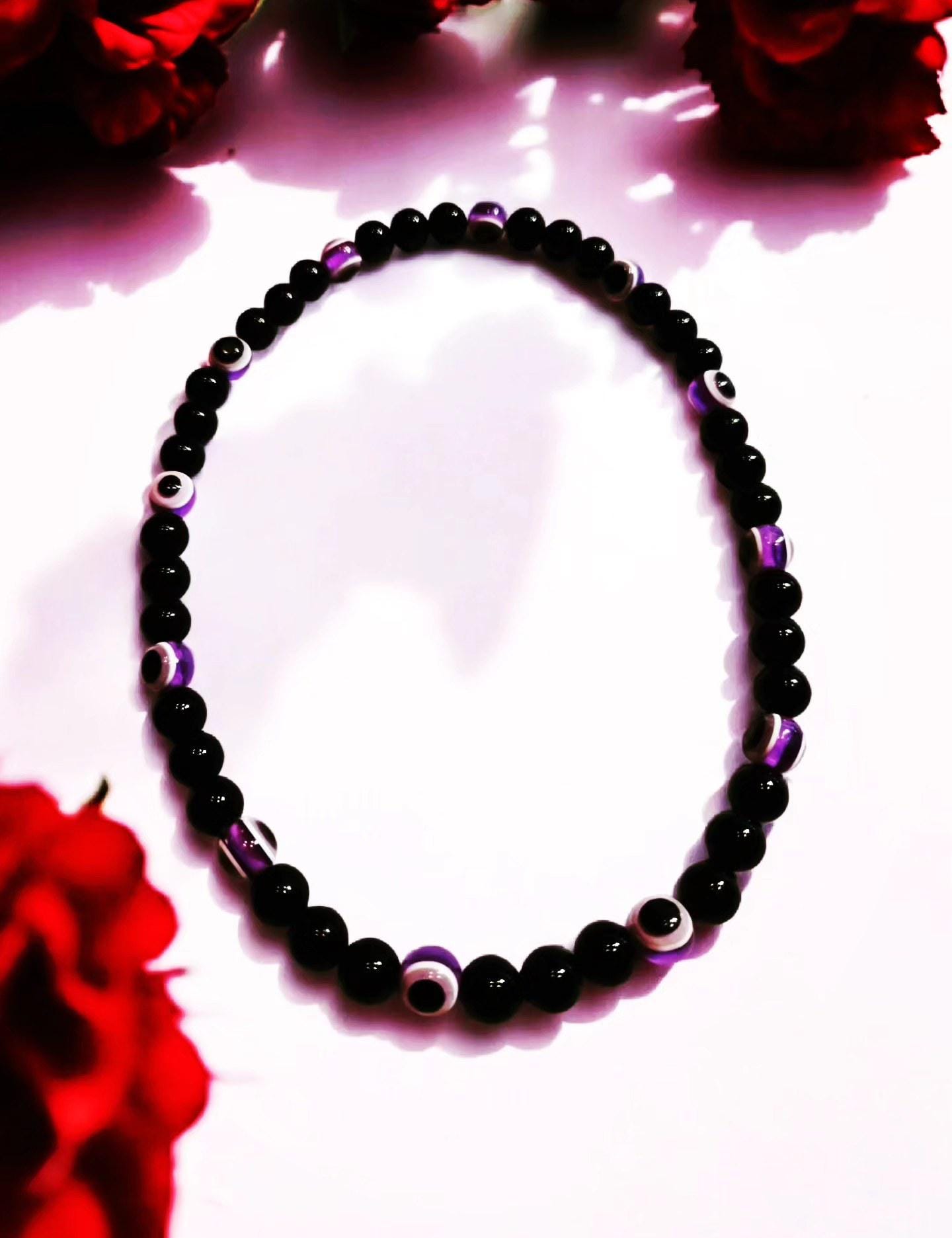 Stretchable Evil Eye Protection Beaded Necklace