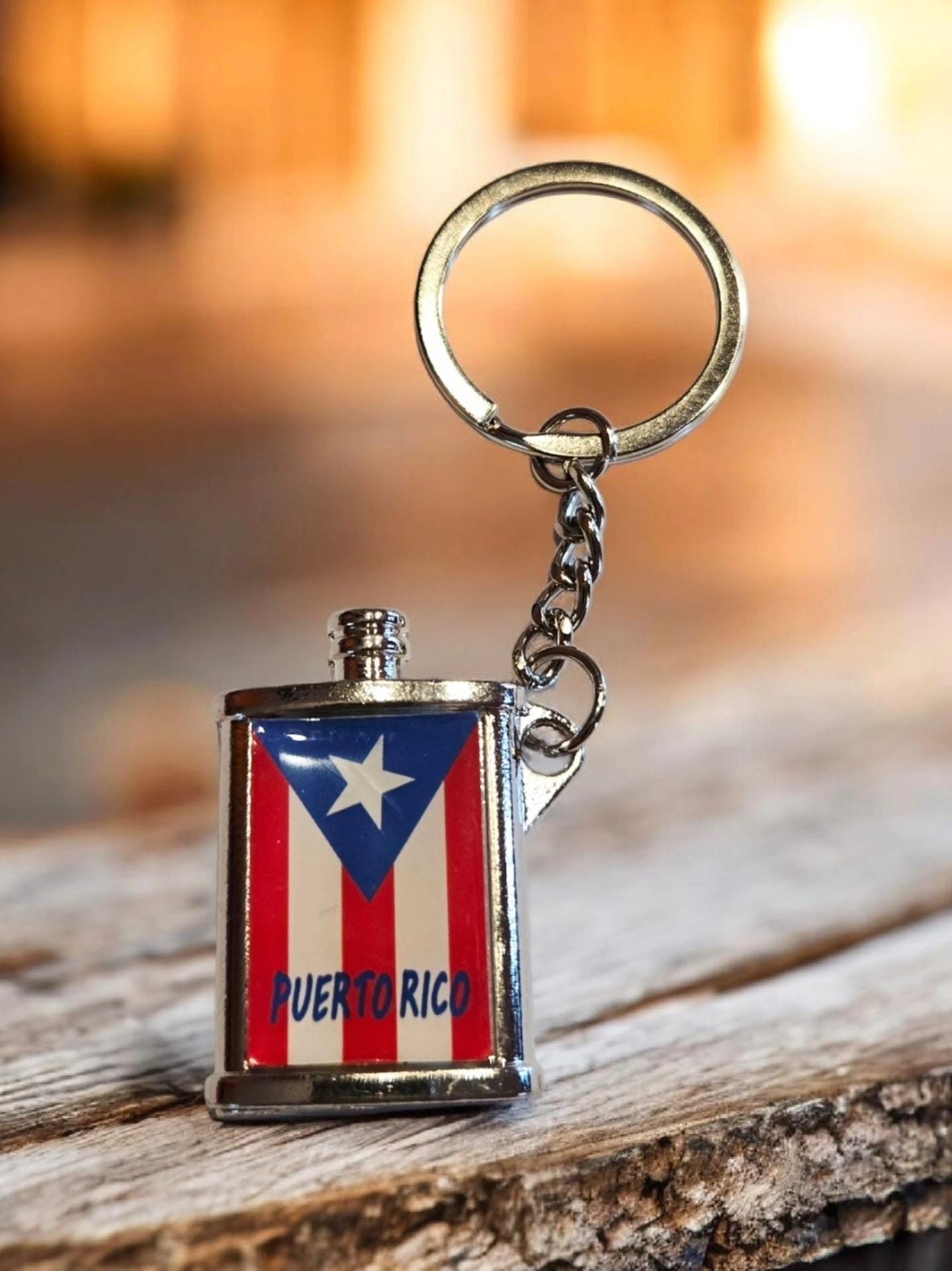Puerto Rico Flag Keychain