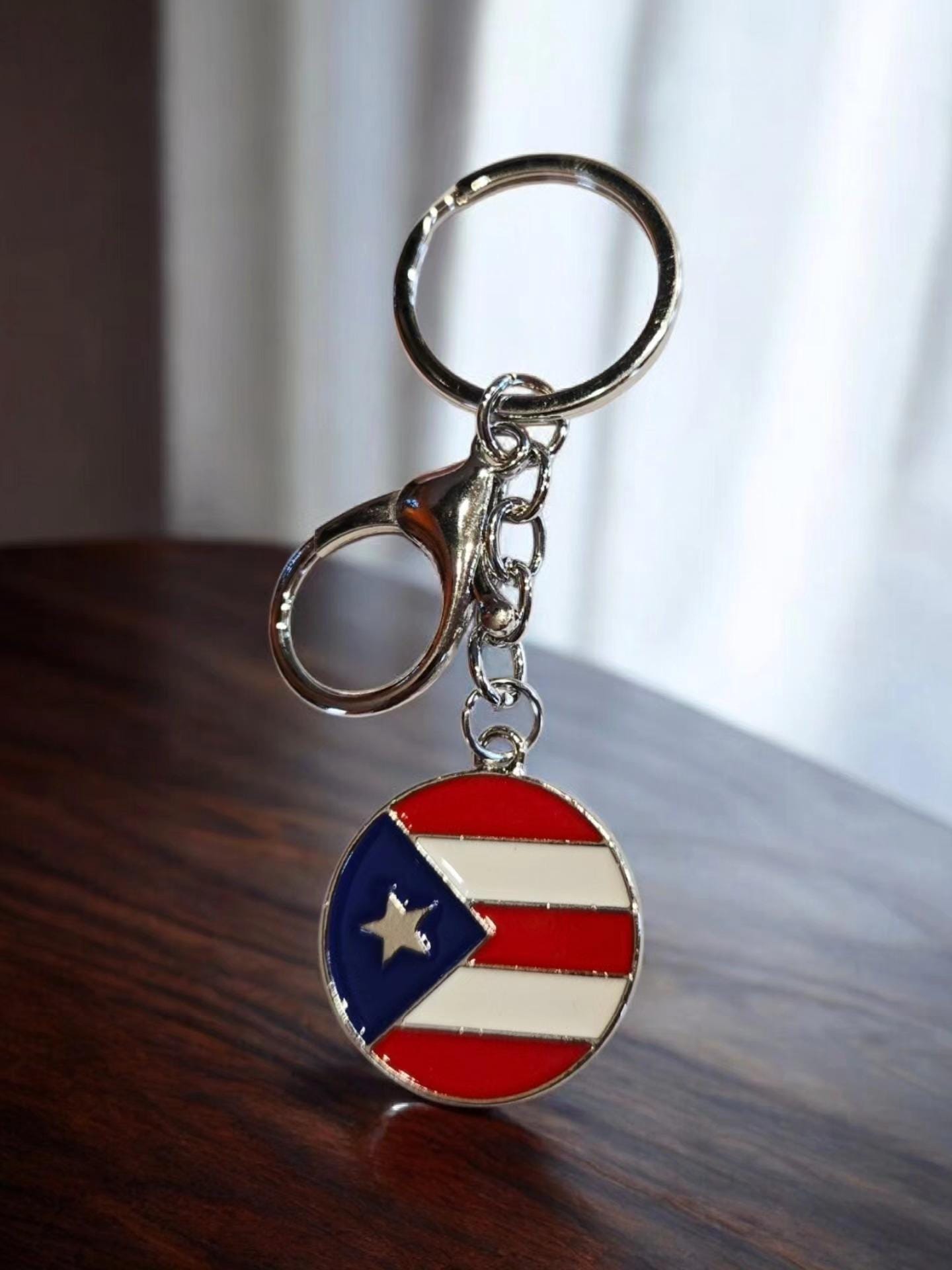 Puerto Rico Flag Keychain