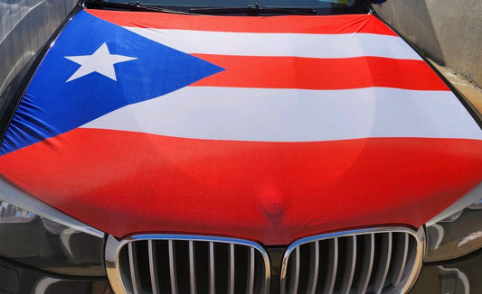 Puerto Rico Flag Car Hood Cover (3.3ft x 5ft)
