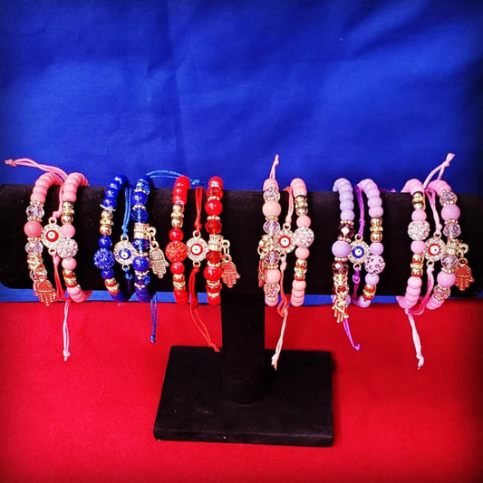 Hamsa Hand Evil Eye Stackable Bracelets
