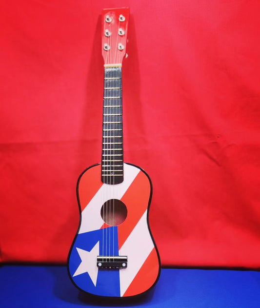 Mini Puerto Rico Flag Guitar (23X7inch)