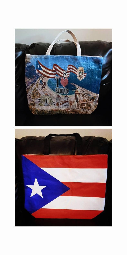 Puerto Rico Flag Tote/Beach Bag
