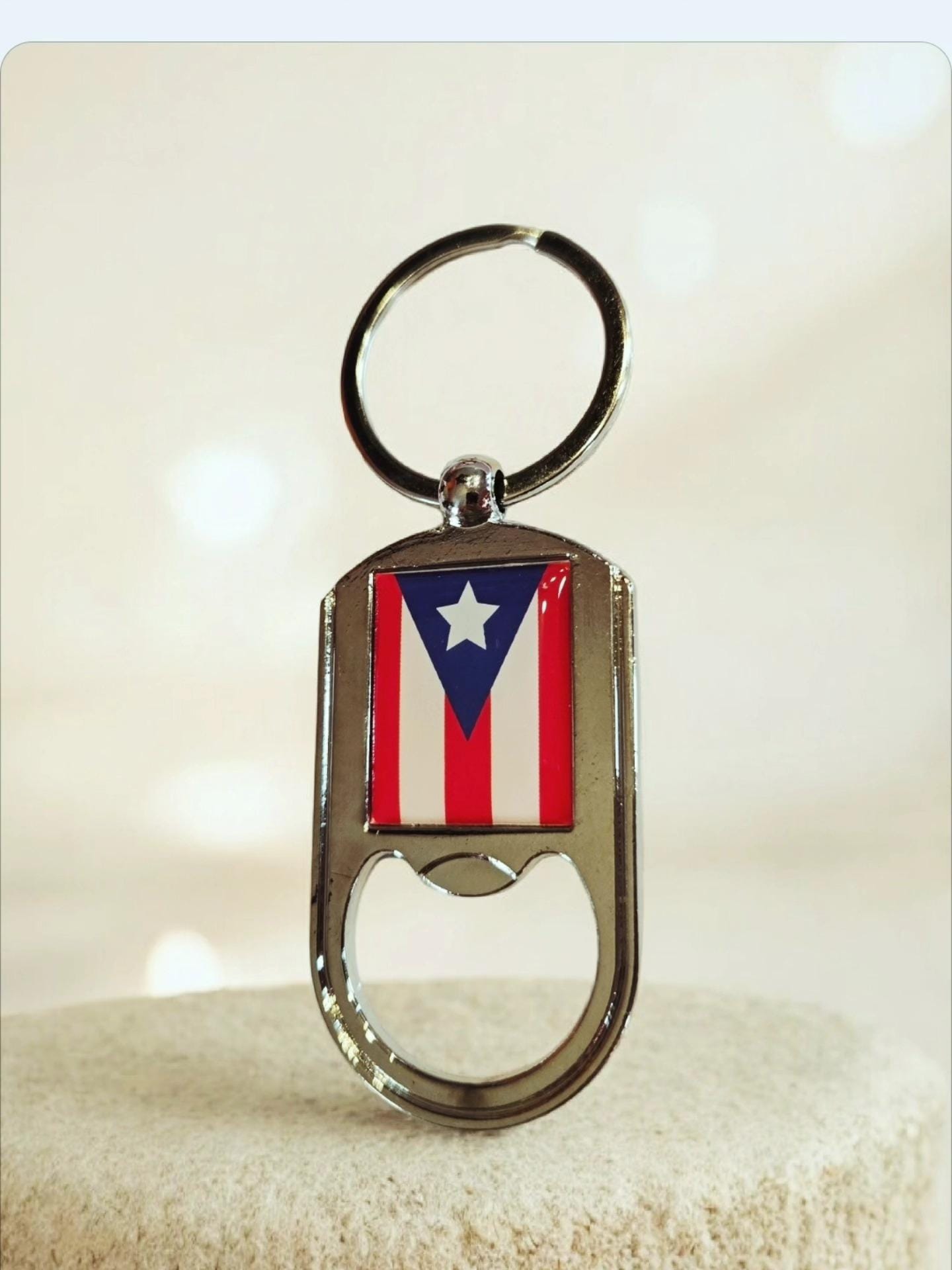 Puerto Rico Flag Bottle Opener/ Keychain