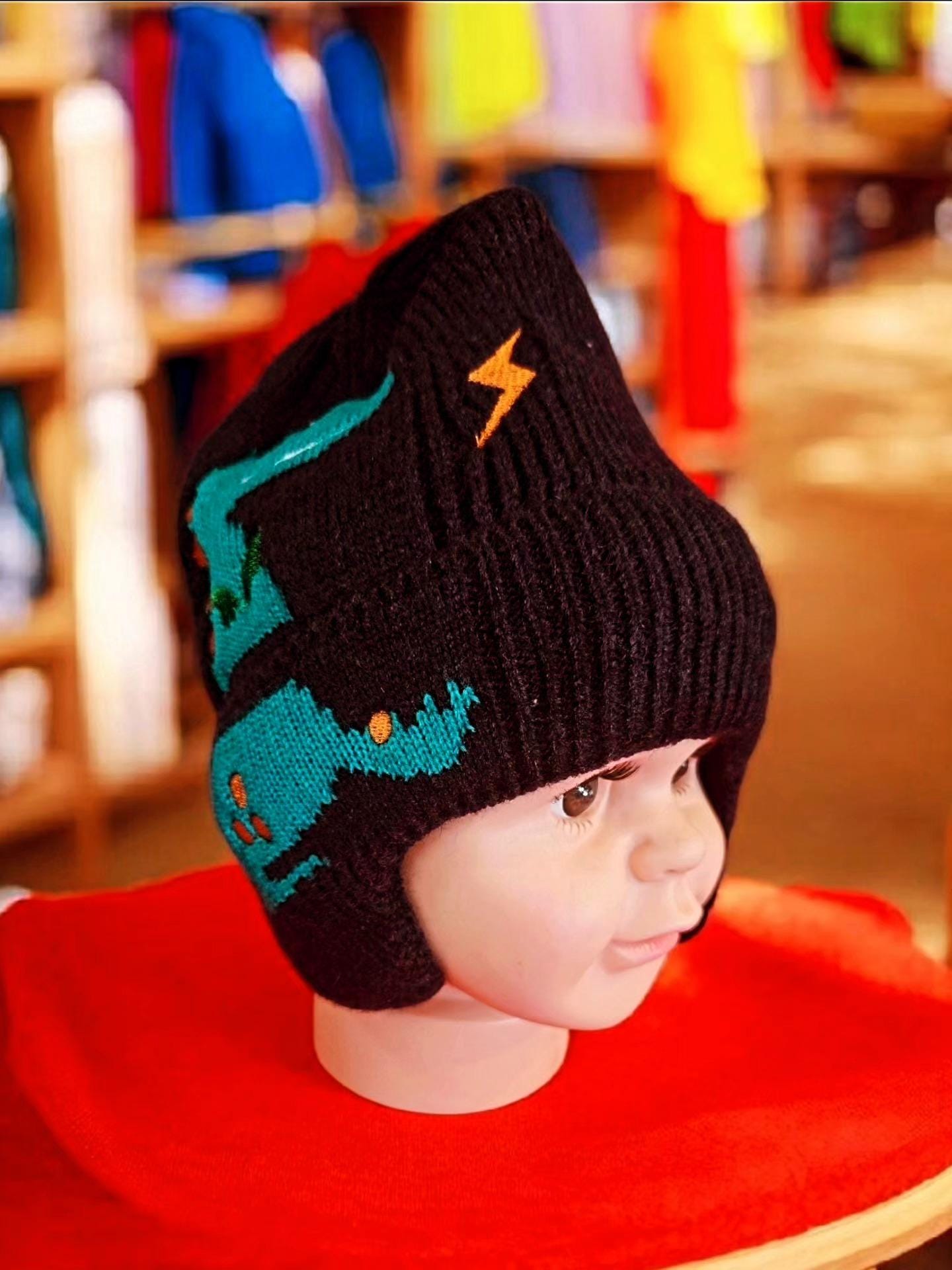 Children's Dinosaur Plush Wool Hat