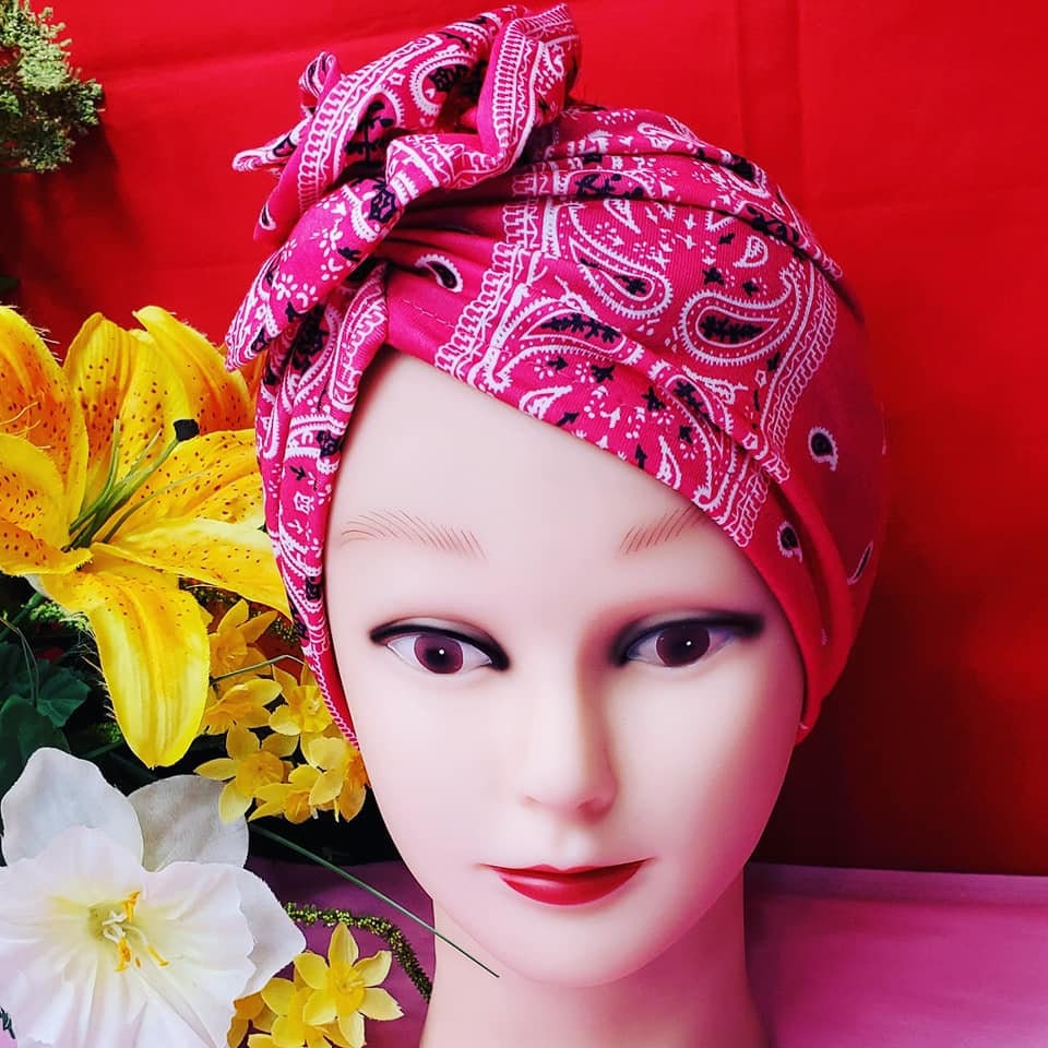 Big Flower Decor head wrap One size fits all!