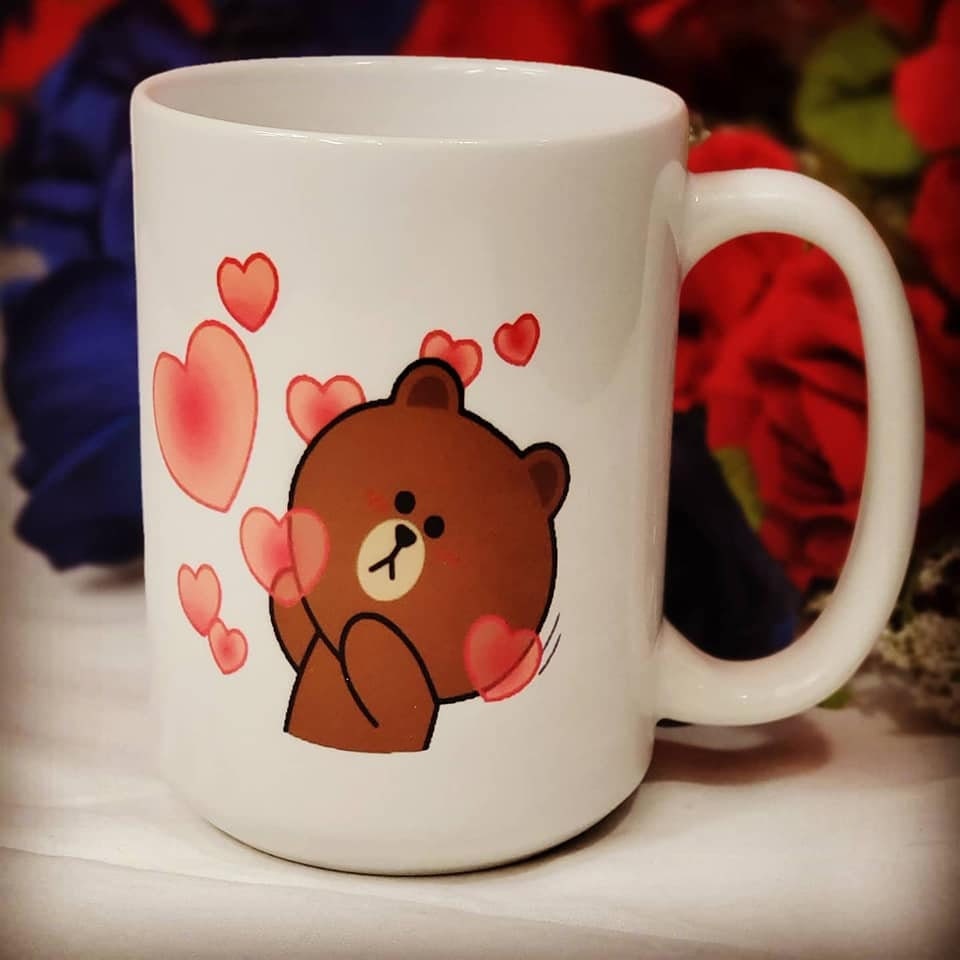 Sublimation Cony Brown Coffee, Tea, Hot Chocolate, Mug 15oz