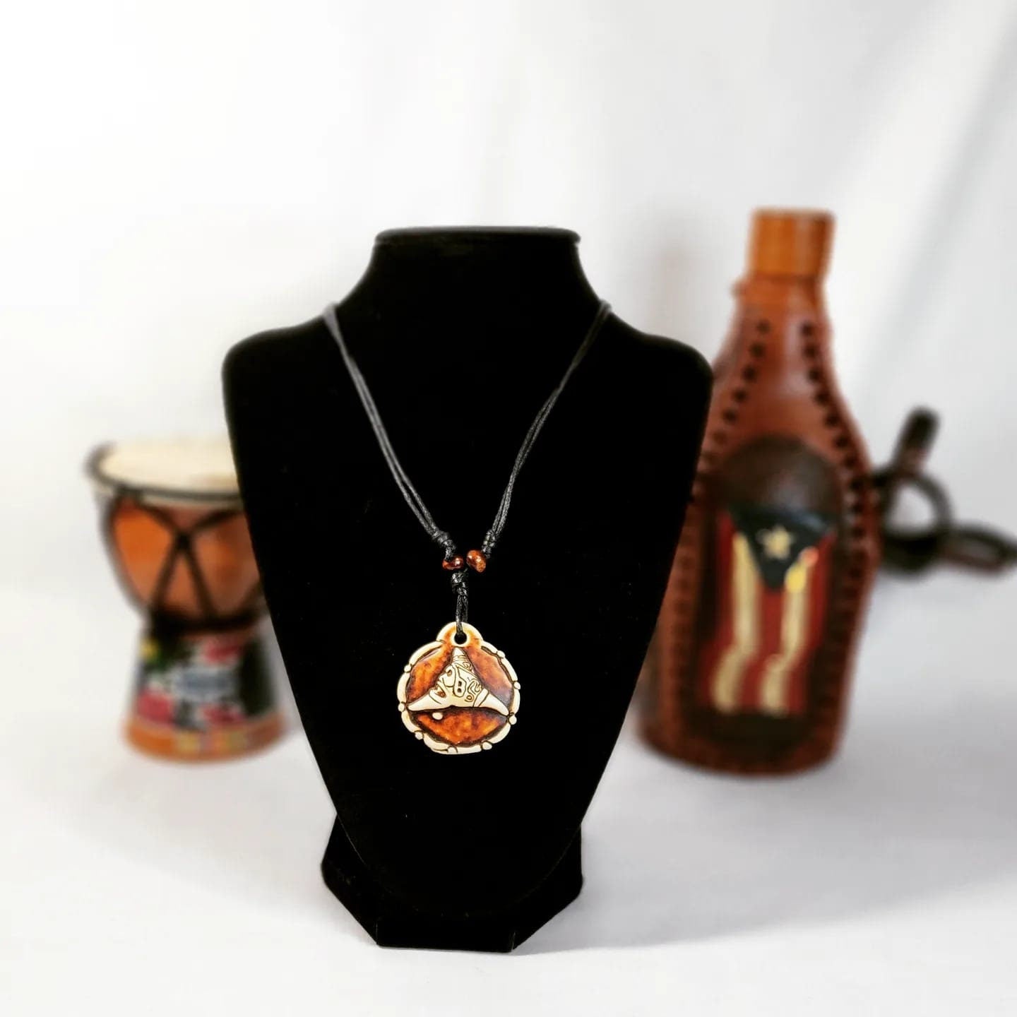 Double-sided Taino Symbols Adjustable Necklaces