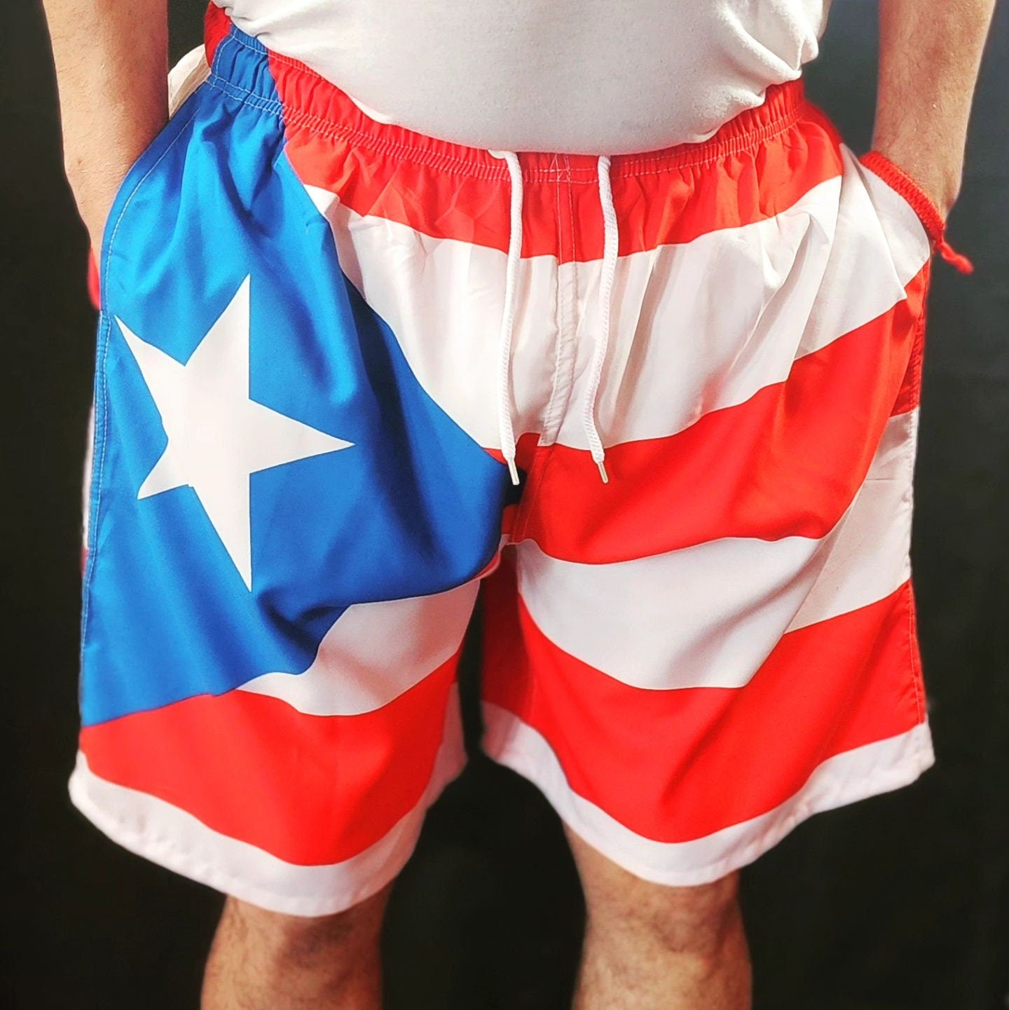 Men's Puerto Rico swimming trunks.
