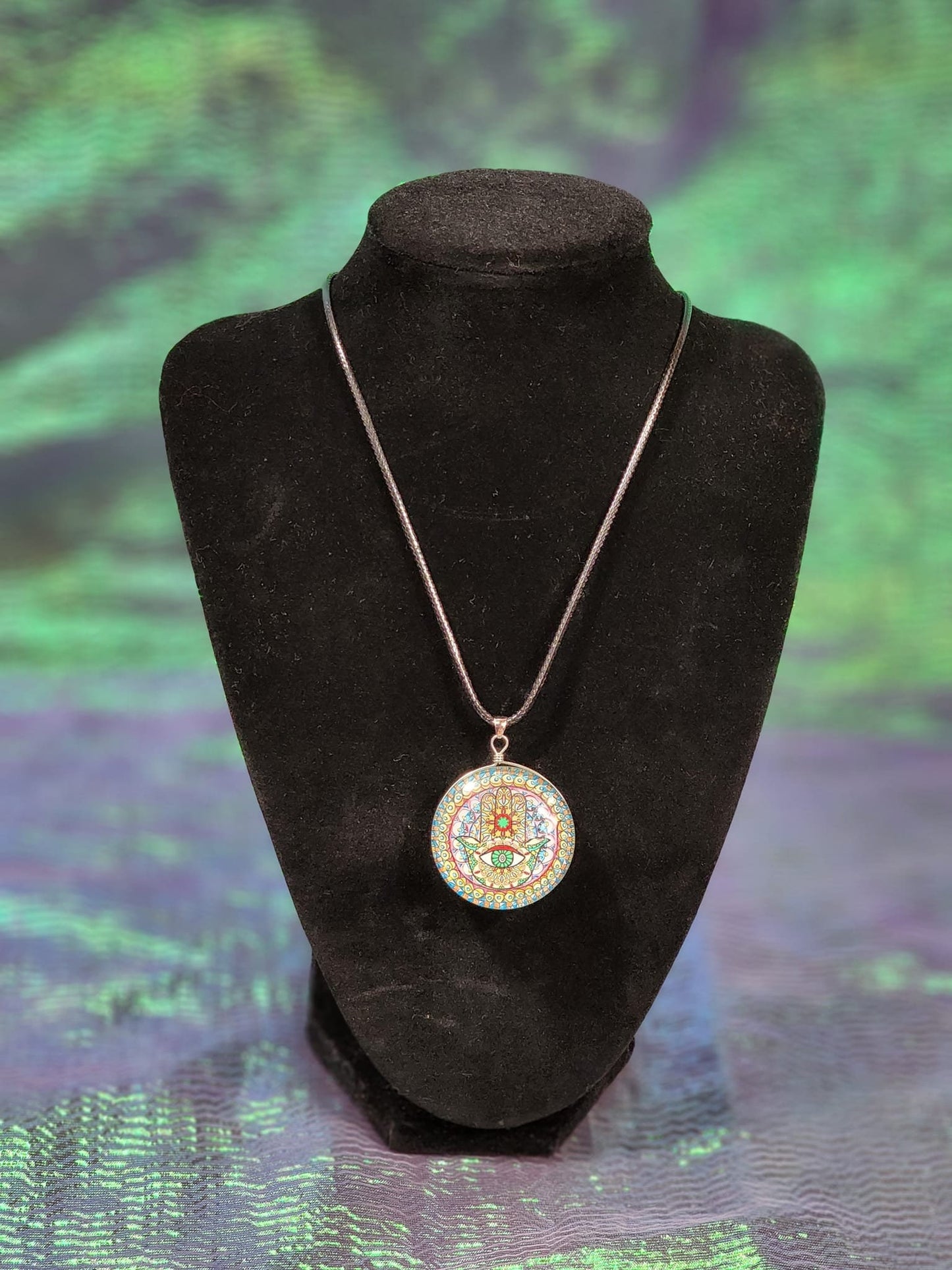 Hamsa hand ( Blessings, Power and Strength) Necklace