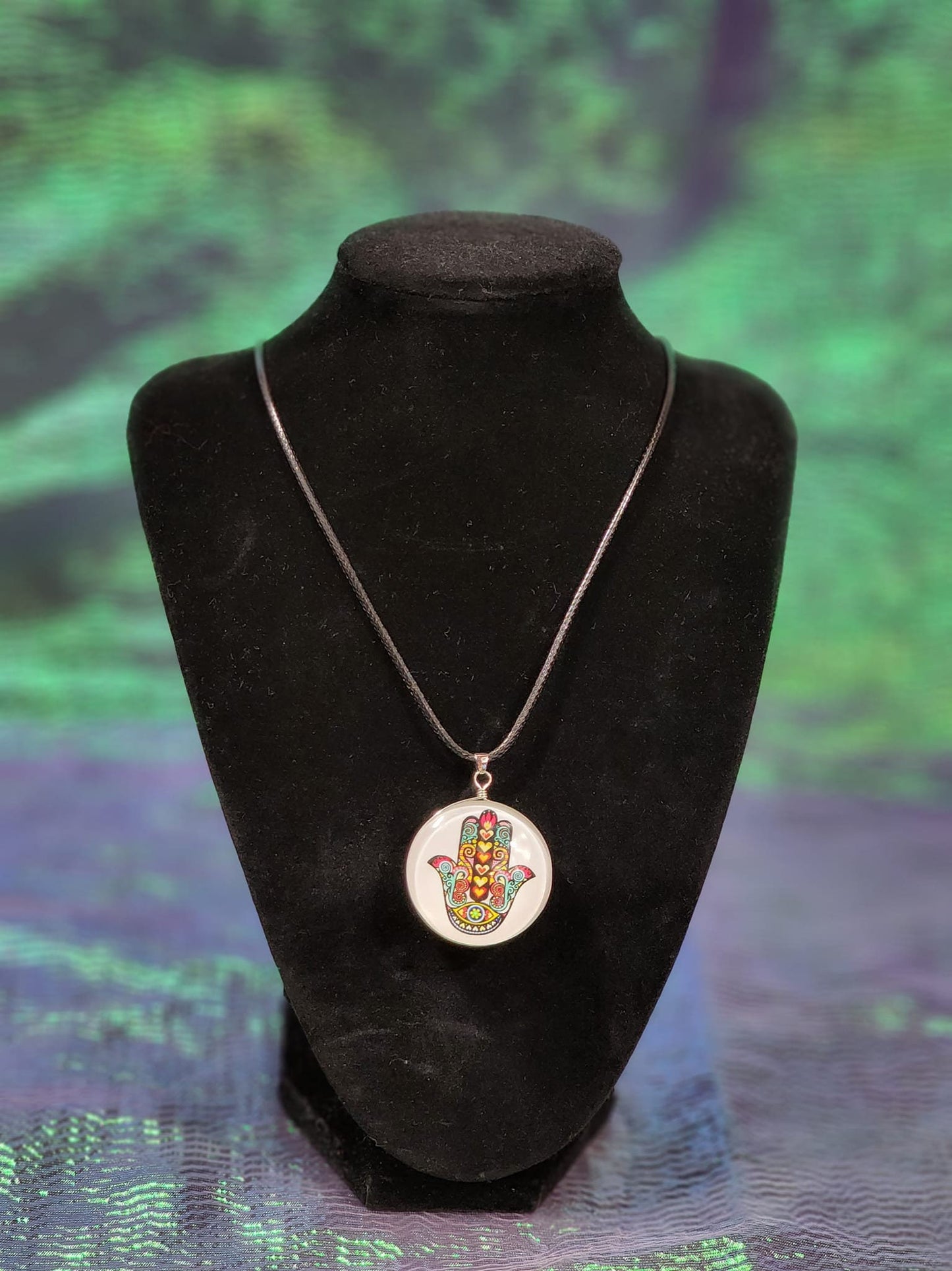 Hamsa hand ( Blessings, Power and Strength) Necklace