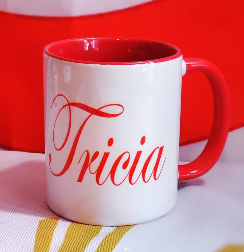 Red & White Sublimated Coffee Mug