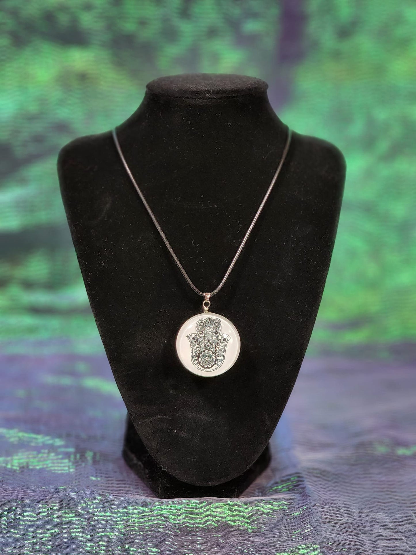 Hamsa hand ( Blessings, Power and Strength) Necklace