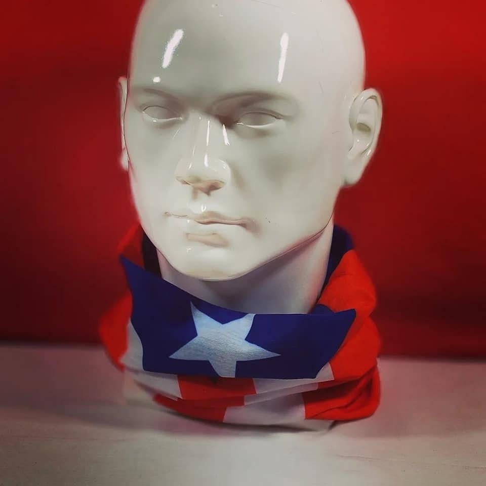 Puerto Rico Flag Multi Scarf, Sports Head Gear, Face Covering