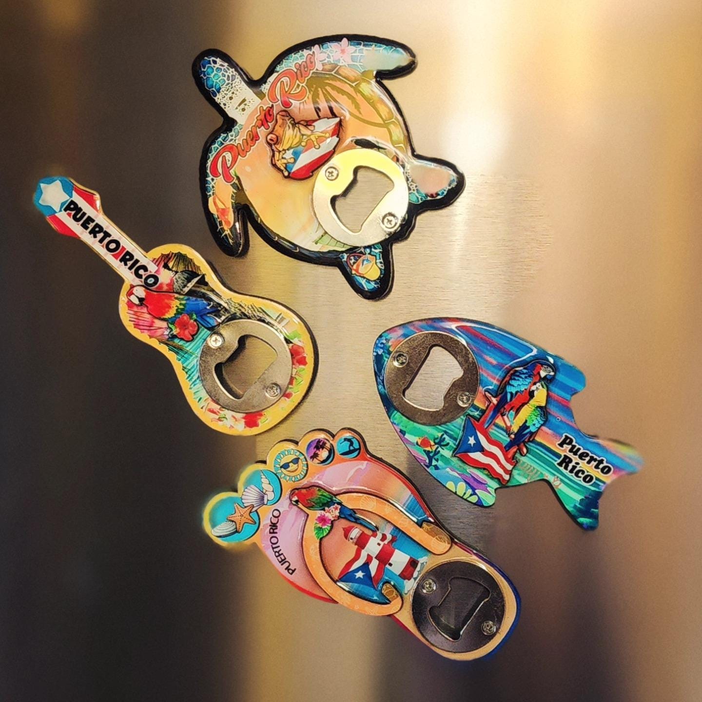 Puerto Rico refrigerator magnet & bottle opener