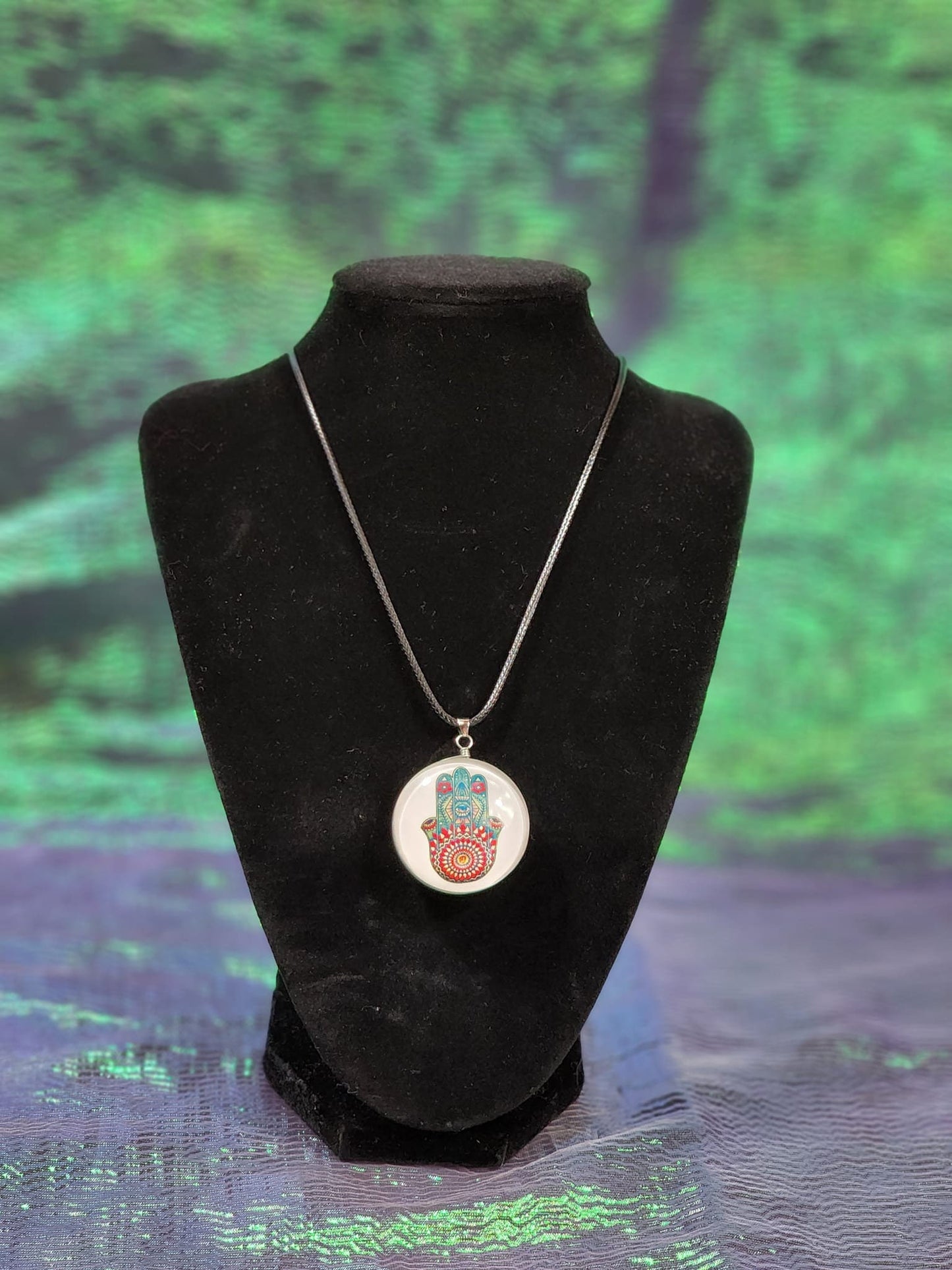 Hamsa hand ( Blessings, Power and Strength) Necklace