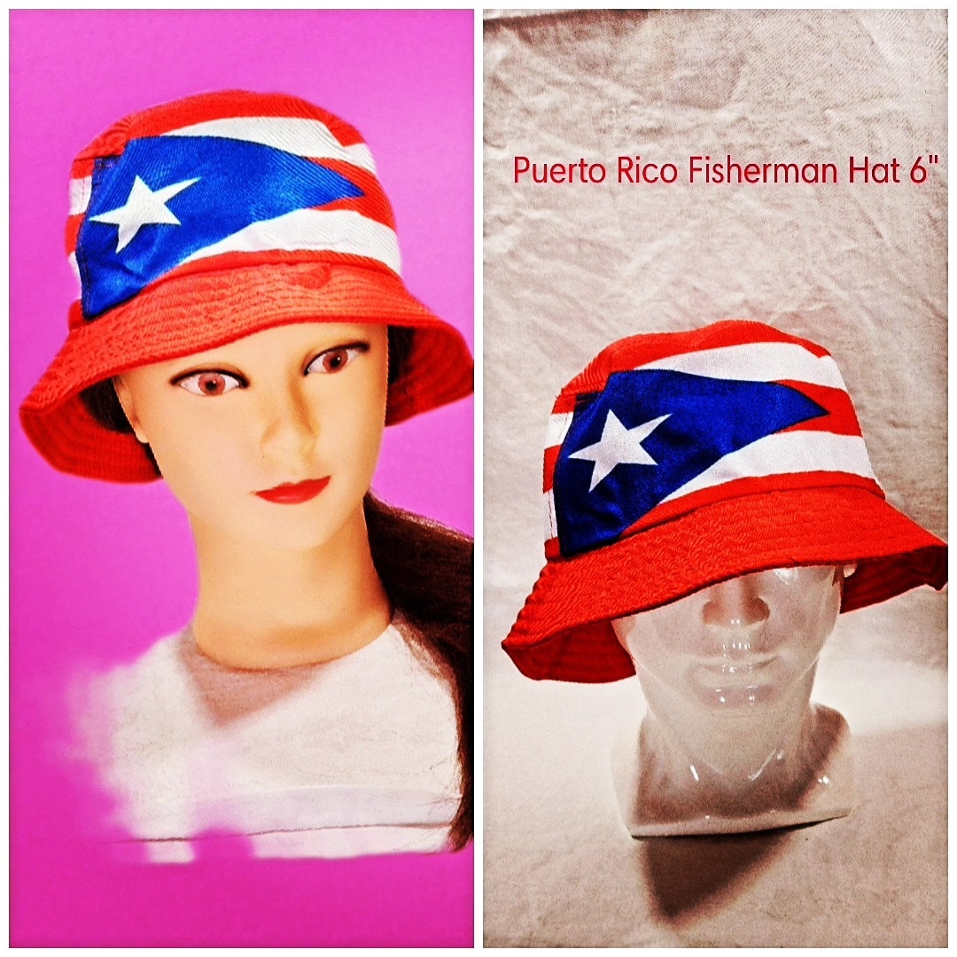 Puerto Rico Flag Bucket FishermanHat