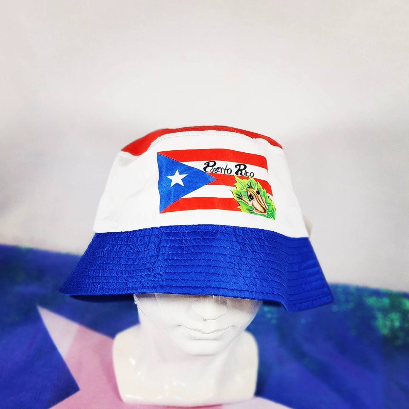 Puerto Rico Flag Bucket FishermanHat