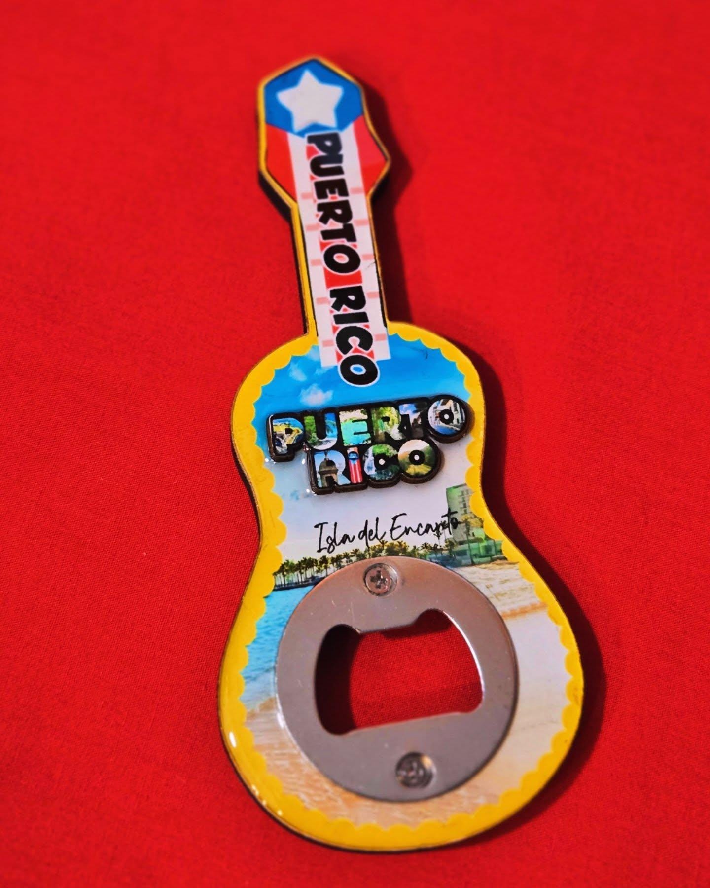 Puerto Rico refrigerator magnet & bottle opener