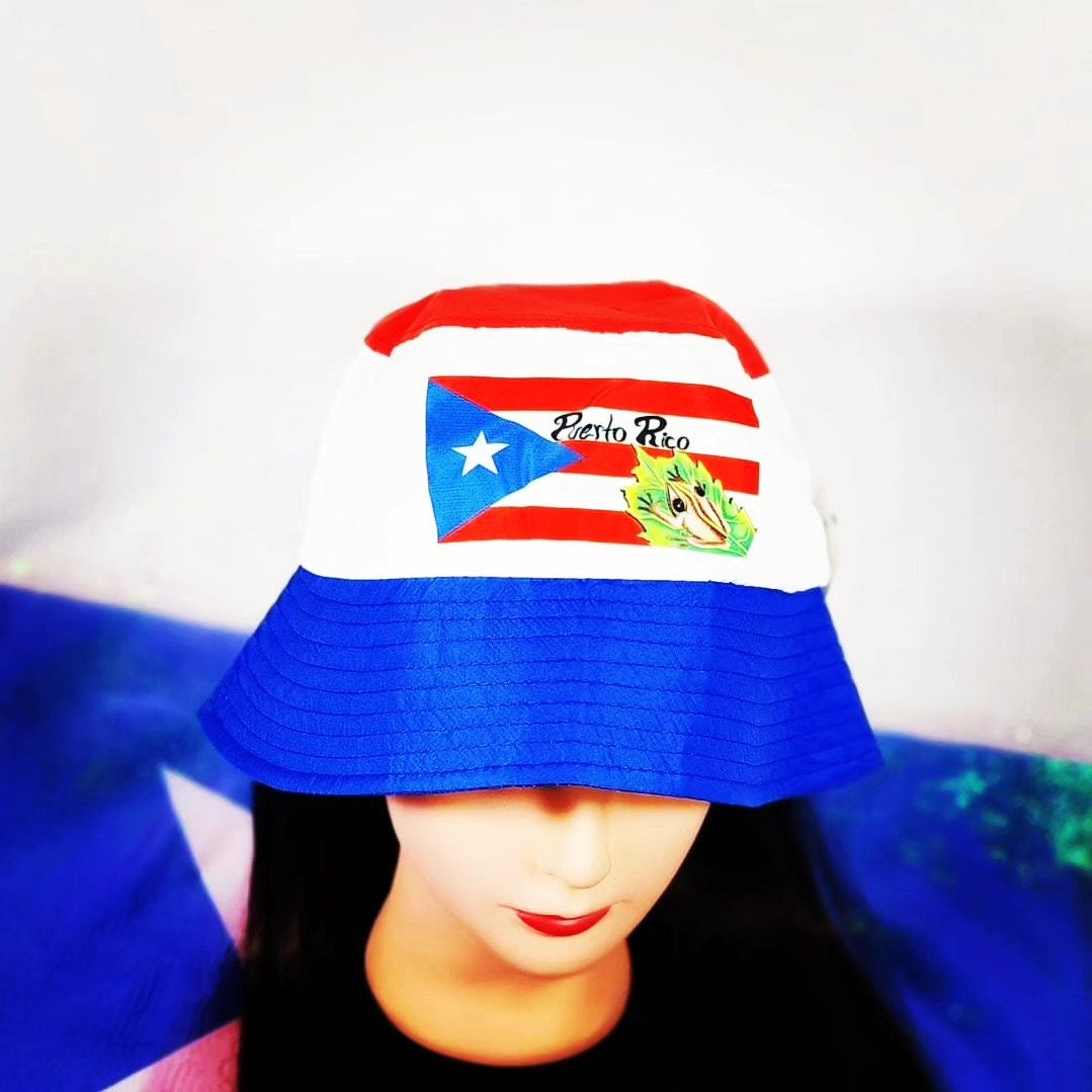 Puerto Rico Flag Bucket FishermanHat