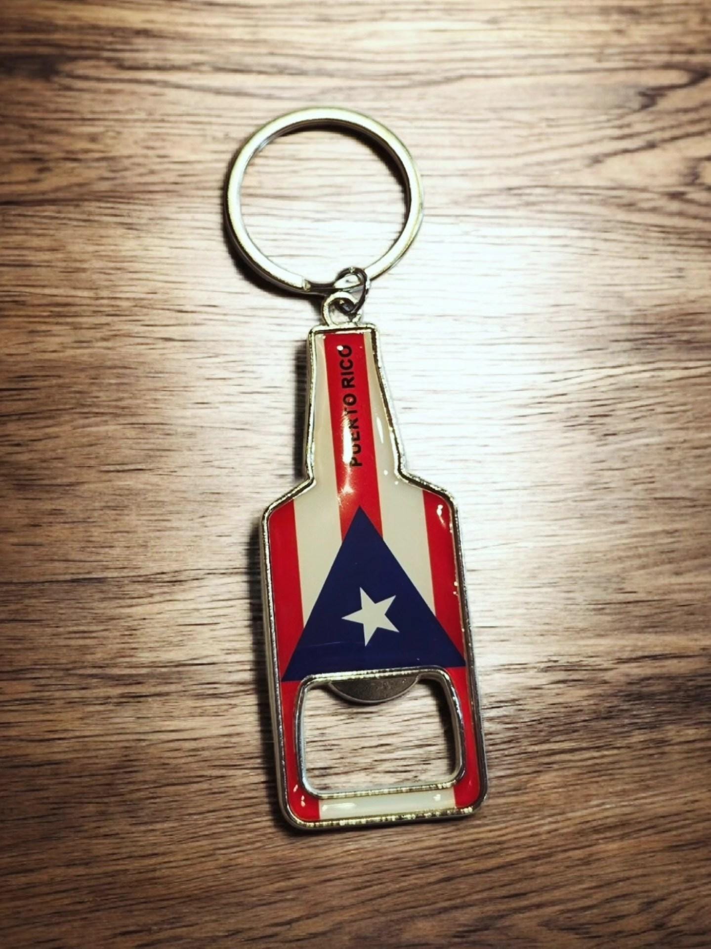 Puerto Rico Flag Bottle Opener/ Keychain