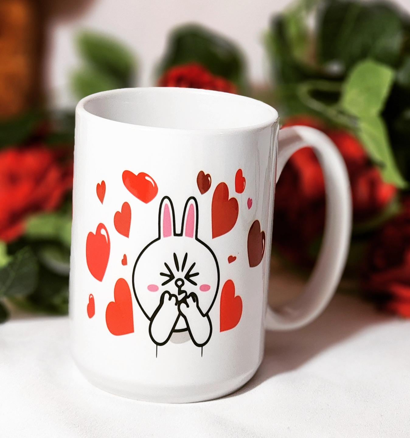Sublimation Cony Brown Coffee, Tea, Hot Chocolate, Mug 15oz