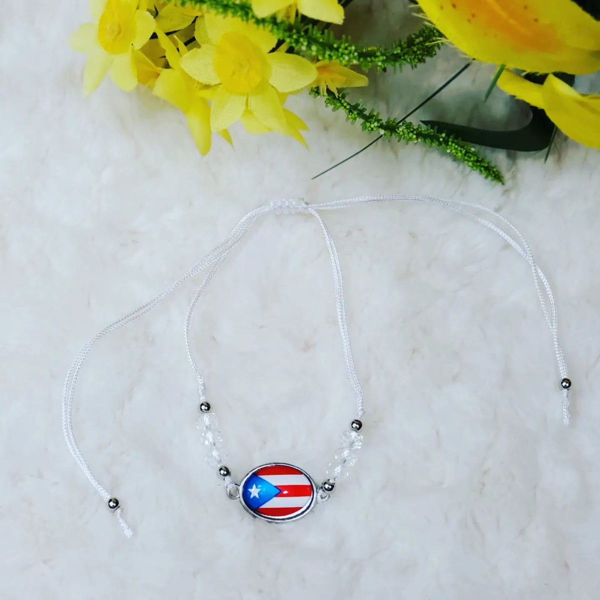 Adjustable Beaded Puerto Rico Flag Bracelets!