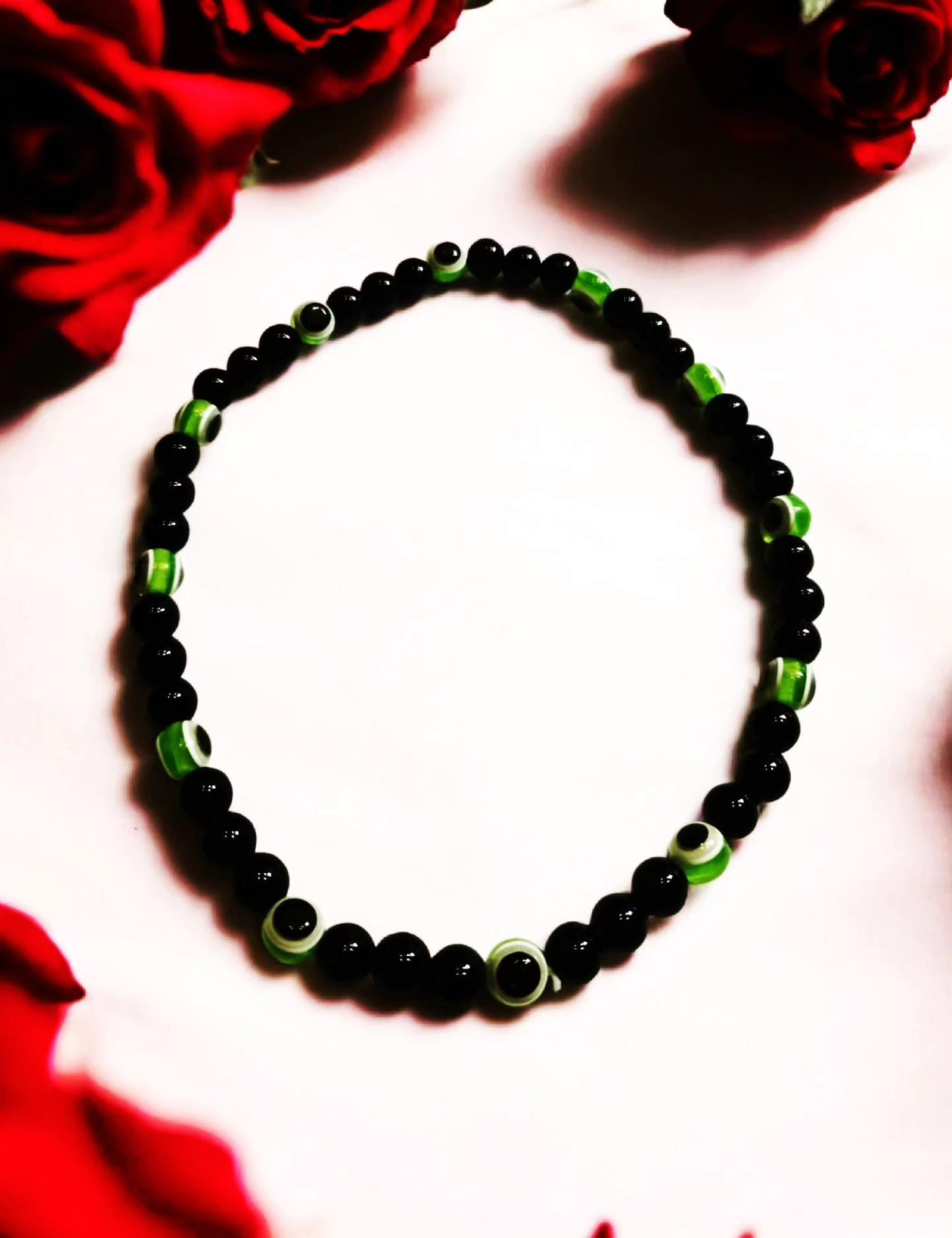 Stretchable Evil Eye Protection Beaded Necklace