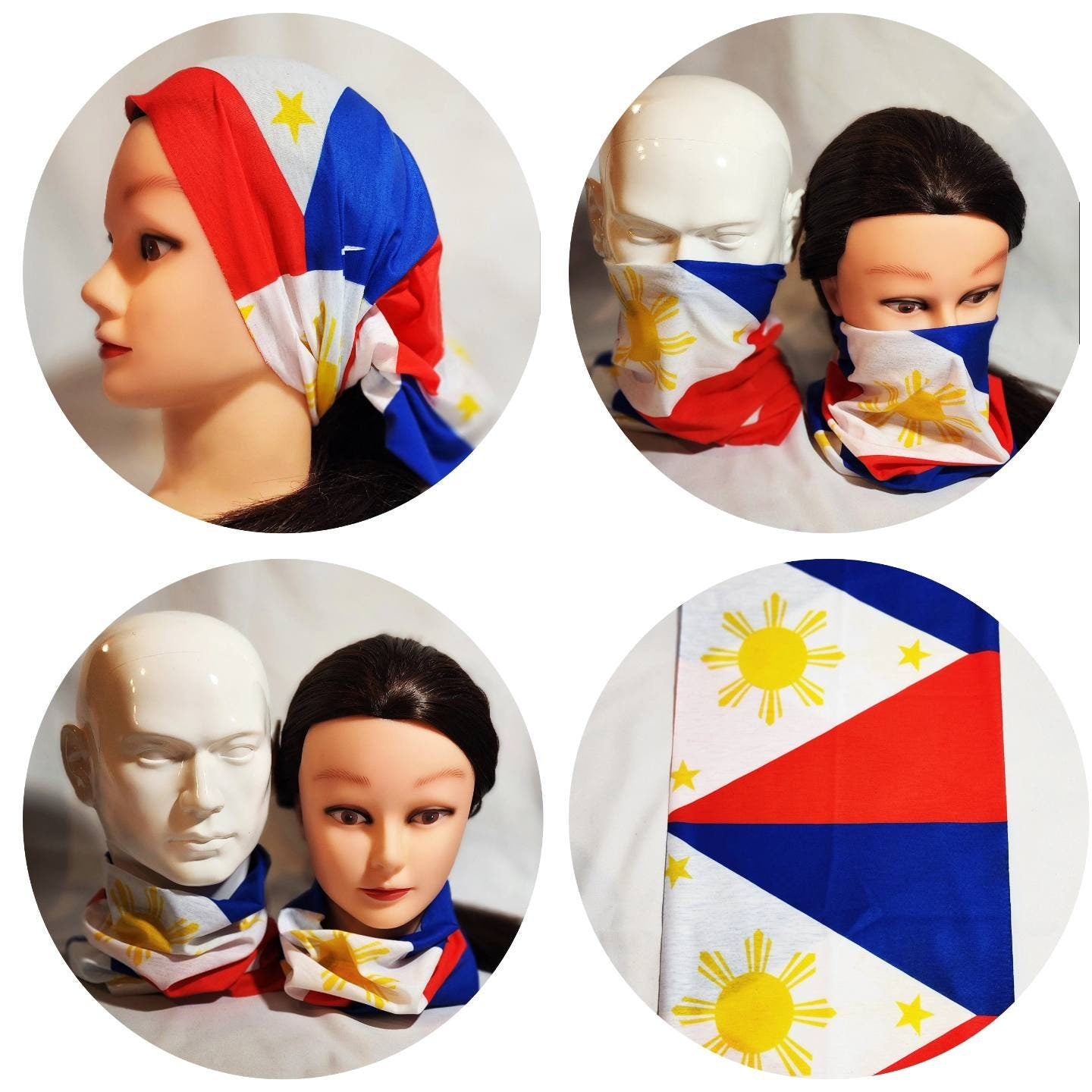 Philippine Flag Mask_Scarf_Scarves_Head covering_Ninja Mask