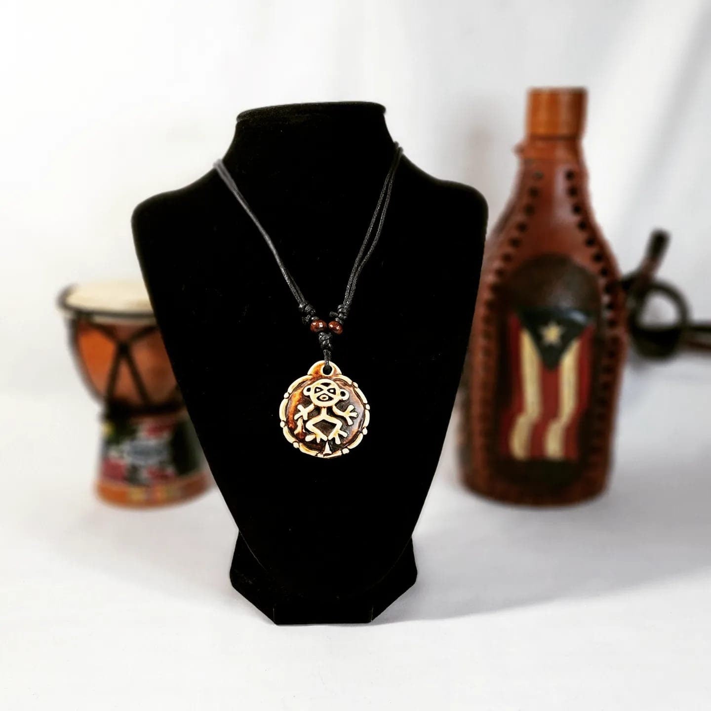 Double-sided Taino Symbols Adjustable Necklaces