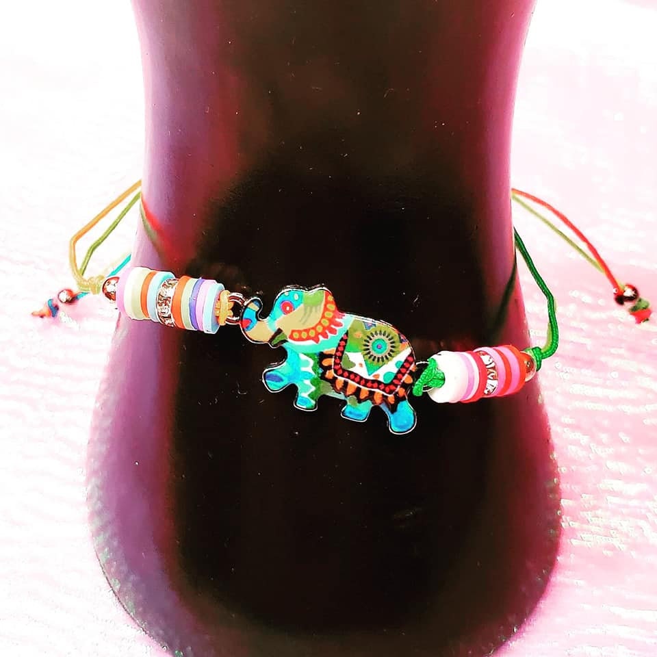 Adjustable Colorful Animal Beaded Bracelet!