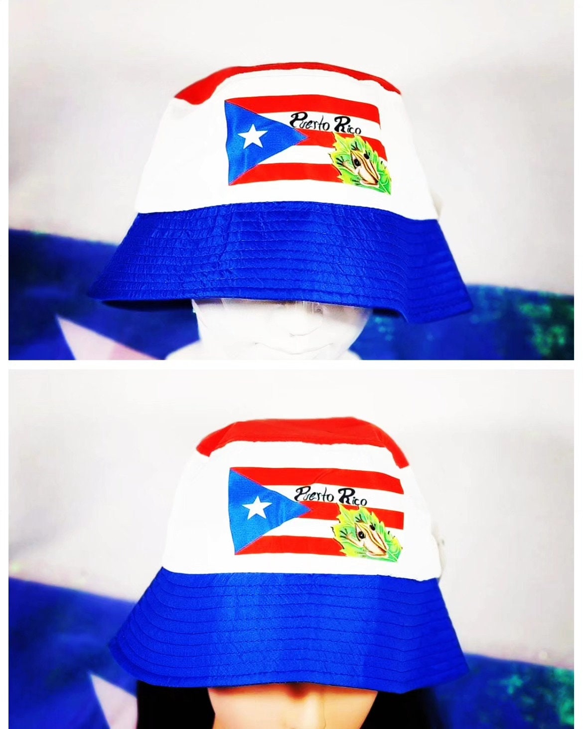 Puerto Rico Flag Bucket FishermanHat