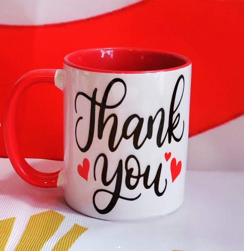 Red & White Sublimated Coffee Mug