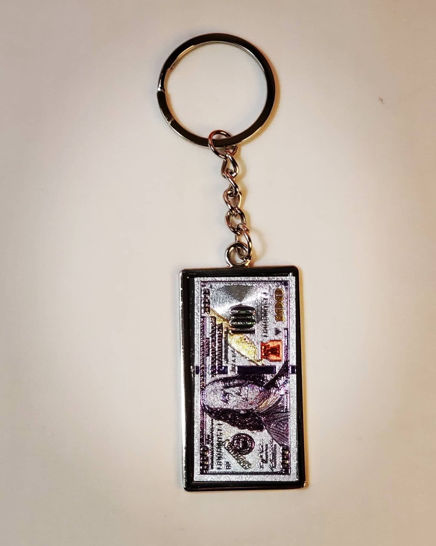 Key chain 100 Dollar Bill