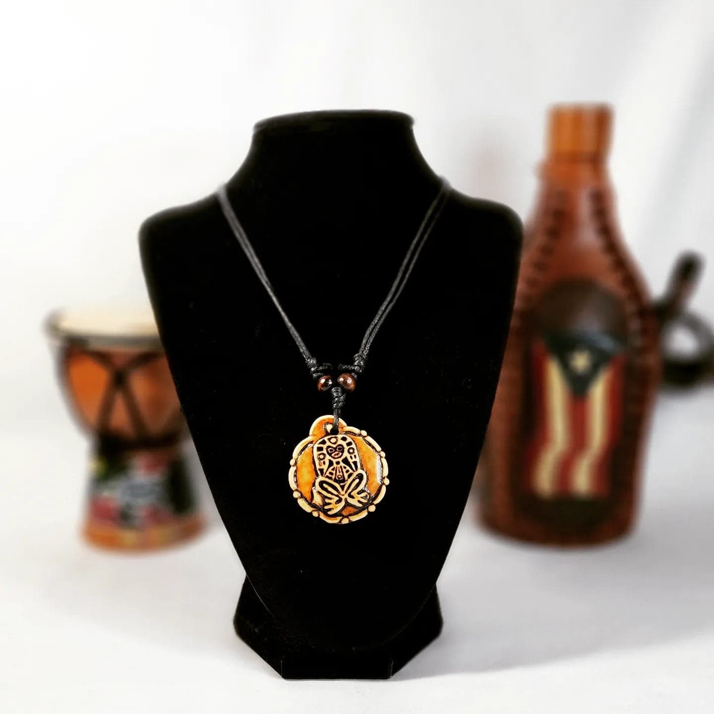 Double-sided Taino Symbols Adjustable Necklaces