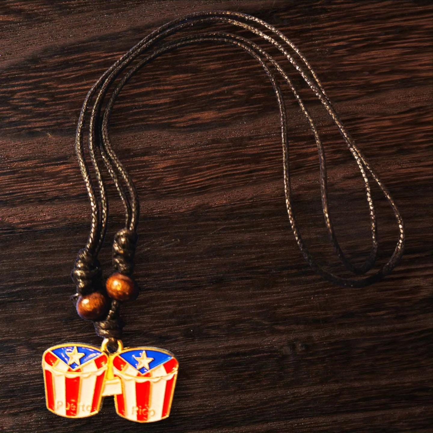 Puerto Rico Flag Necklace!