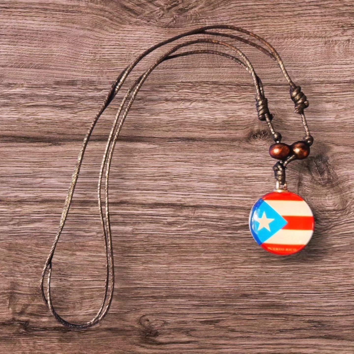 Puerto Rico Flag Necklace!