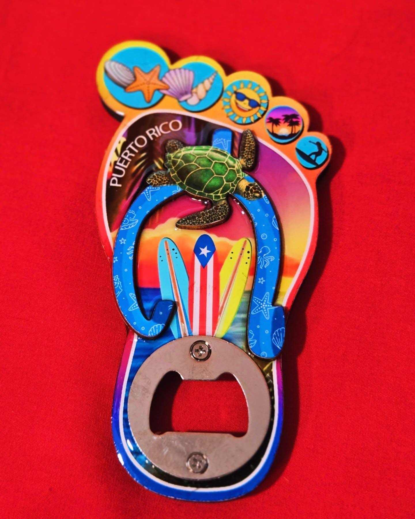 Puerto Rico refrigerator magnet & bottle opener